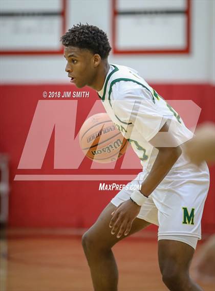 Thumbnail 1 in Manzano vs. Mayfield (Albuquerque Academy Joe Armijo Basketball Classic) photogallery.