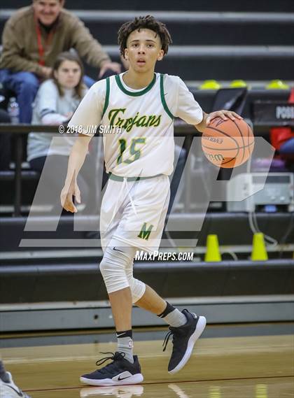 Thumbnail 2 in Manzano vs. Mayfield (Albuquerque Academy Joe Armijo Basketball Classic) photogallery.