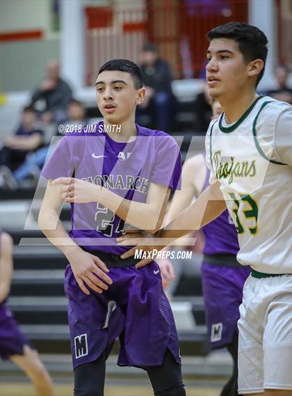 Thumbnail 2 in Manzano vs. Mayfield (Albuquerque Academy Joe Armijo Basketball Classic) photogallery.