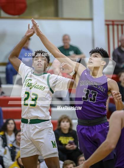 Thumbnail 3 in Manzano vs. Mayfield (Albuquerque Academy Joe Armijo Basketball Classic) photogallery.