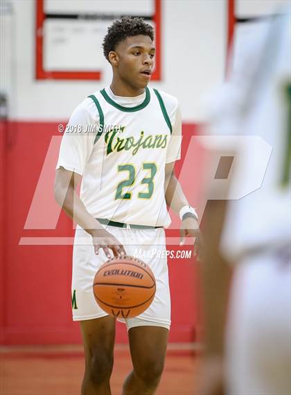 Thumbnail 3 in Manzano vs. Mayfield (Albuquerque Academy Joe Armijo Basketball Classic) photogallery.