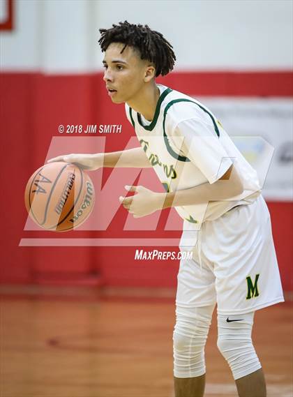 Thumbnail 1 in Manzano vs. Mayfield (Albuquerque Academy Joe Armijo Basketball Classic) photogallery.