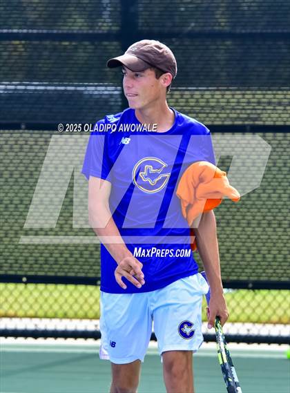 Thumbnail 2 in Corsicana vs Centennial (UIL 5A Team Tennis Regional Playoff) photogallery.