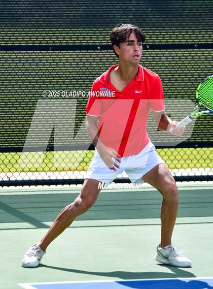 Thumbnail 3 in Corsicana vs Centennial (UIL 5A Team Tennis Regional Playoff) photogallery.