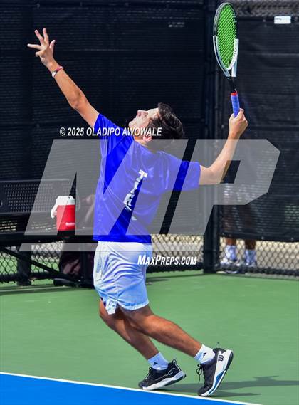 Thumbnail 3 in Corsicana vs Centennial (UIL 5A Team Tennis Regional Playoff) photogallery.
