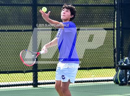 Thumbnail 3 in Corsicana vs Centennial (UIL 5A Team Tennis Regional Playoff) photogallery.