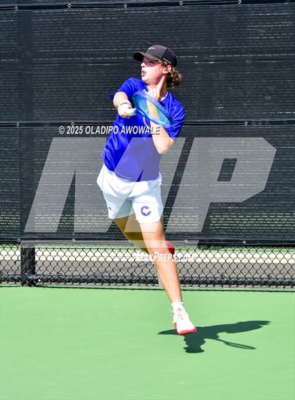 Thumbnail 2 in Corsicana vs Centennial (UIL 5A Team Tennis Regional Playoff) photogallery.