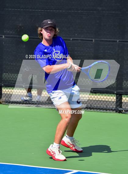Thumbnail 2 in Corsicana vs Centennial (UIL 5A Team Tennis Regional Playoff) photogallery.
