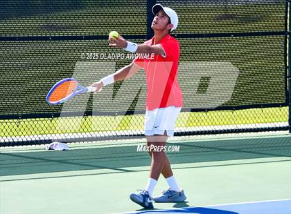 Thumbnail 2 in Corsicana vs Centennial (UIL 5A Team Tennis Regional Playoff) photogallery.
