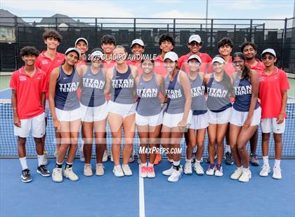 Thumbnail 1 in Corsicana vs Centennial (UIL 5A Team Tennis Regional Playoff) photogallery.