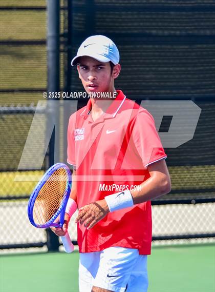 Thumbnail 2 in Corsicana vs Centennial (UIL 5A Team Tennis Regional Playoff) photogallery.