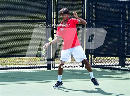 Thumbnail 1 in Corsicana vs Centennial (UIL 5A Team Tennis Regional Playoff) photogallery.
