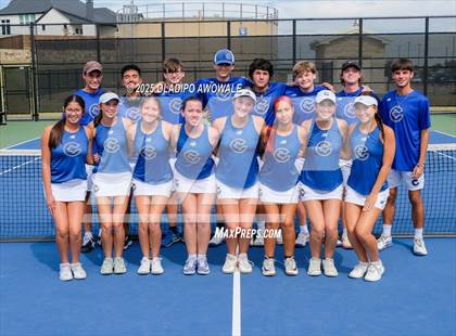 Thumbnail 1 in Corsicana vs Centennial (UIL 5A Team Tennis Regional Playoff) photogallery.