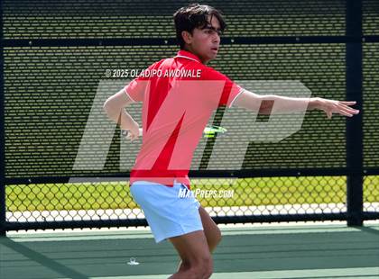 Thumbnail 1 in Corsicana vs Centennial (UIL 5A Team Tennis Regional Playoff) photogallery.