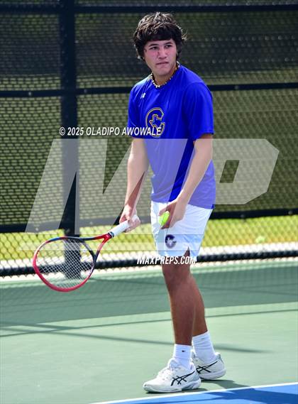 Thumbnail 2 in Corsicana vs Centennial (UIL 5A Team Tennis Regional Playoff) photogallery.