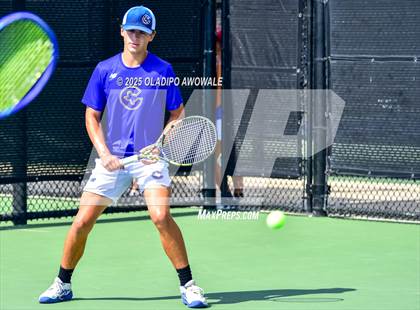 Thumbnail 2 in Corsicana vs Centennial (UIL 5A Team Tennis Regional Playoff) photogallery.