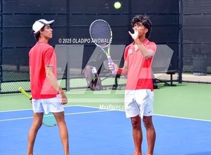 Thumbnail 2 in Corsicana vs Centennial (UIL 5A Team Tennis Regional Playoff) photogallery.