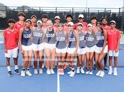 Thumbnail 3 in Corsicana vs Centennial (UIL 5A Team Tennis Regional Playoff) photogallery.