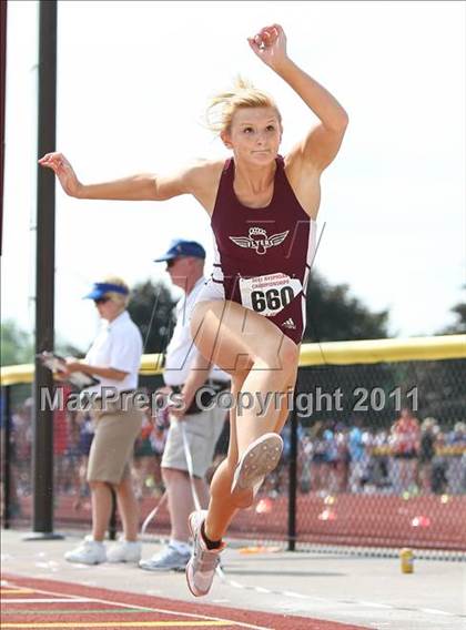 Thumbnail 1 in NYSPHSAA Track & Field Championships (Girls Triple Jump) photogallery.