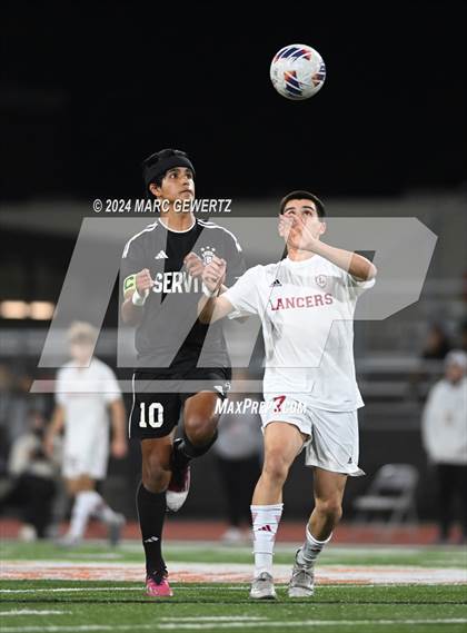 Thumbnail 3 in Servite vs. Orange Lutheran (CIF-SS Division 1 Final) photogallery.