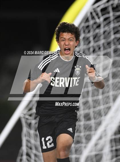 Thumbnail 2 in Servite vs. Orange Lutheran (CIF-SS Division 1 Final) photogallery.