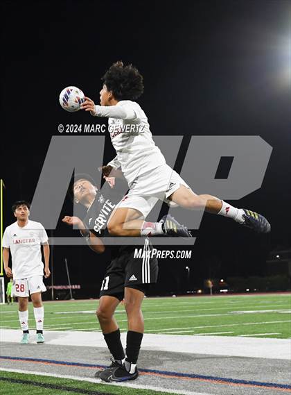 Thumbnail 3 in Servite vs. Orange Lutheran (CIF-SS Division 1 Final) photogallery.