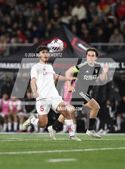 Thumbnail 3 in Servite vs. Orange Lutheran (CIF-SS Division 1 Final) photogallery.