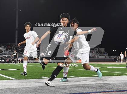 Thumbnail 2 in Servite vs. Orange Lutheran (CIF-SS Division 1 Final) photogallery.