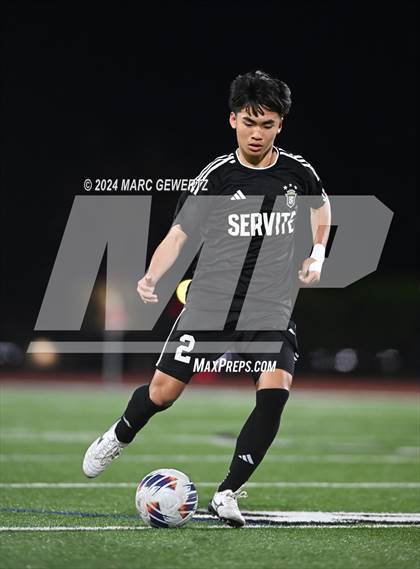 Thumbnail 1 in Servite vs. Orange Lutheran (CIF-SS Division 1 Final) photogallery.