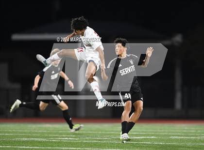 Thumbnail 1 in Servite vs. Orange Lutheran (CIF-SS Division 1 Final) photogallery.