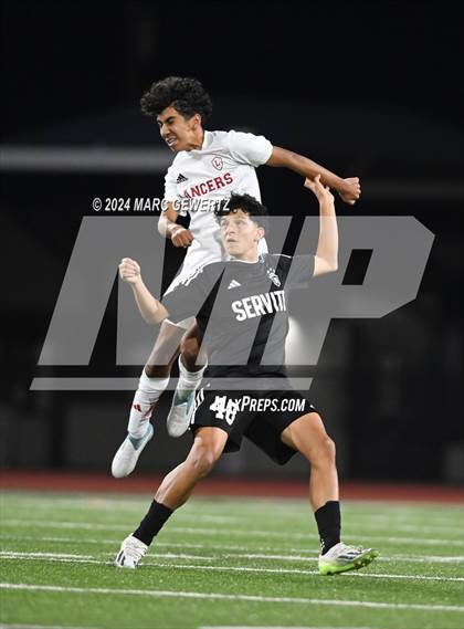Thumbnail 3 in Servite vs. Orange Lutheran (CIF-SS Division 1 Final) photogallery.