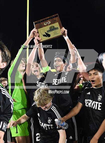 Thumbnail 2 in Servite vs. Orange Lutheran (CIF-SS Division 1 Final) photogallery.