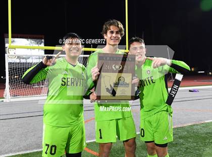 Thumbnail 2 in Servite vs. Orange Lutheran (CIF-SS Division 1 Final) photogallery.