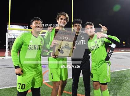 Thumbnail 1 in Servite vs. Orange Lutheran (CIF-SS Division 1 Final) photogallery.