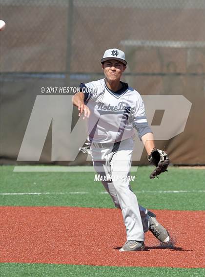 Thumbnail 3 in Notre Dame (SO) vs Mater Dei (Boras Classic South) photogallery.