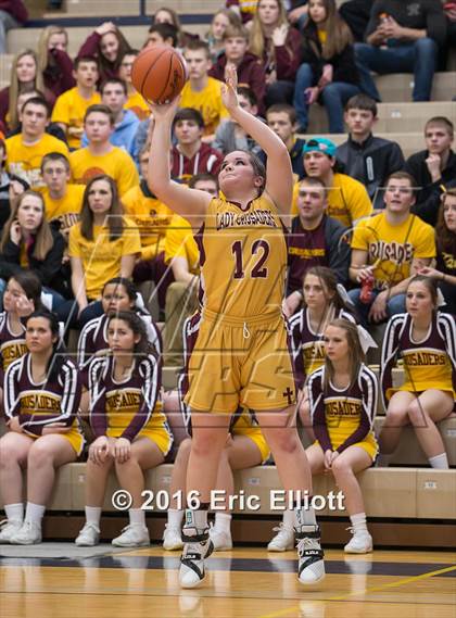 Thumbnail 2 in Elk County Catholic vs North Clarion (PIAA District IX A Semifinal) photogallery.