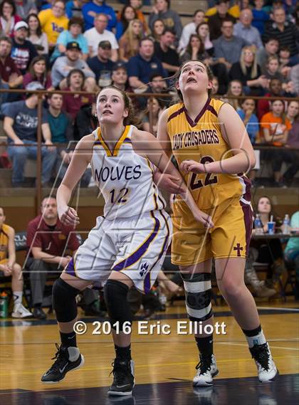 Thumbnail 1 in Elk County Catholic vs North Clarion (PIAA District IX A Semifinal) photogallery.