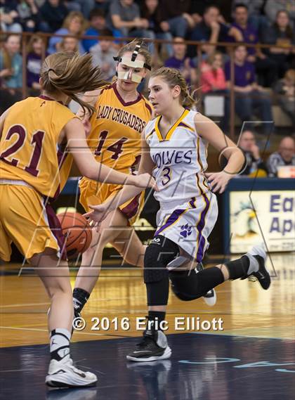 Thumbnail 2 in Elk County Catholic vs North Clarion (PIAA District IX A Semifinal) photogallery.
