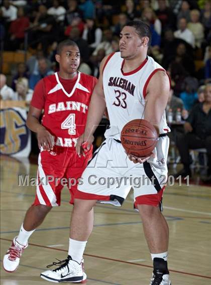Thumbnail 3 in Salesian vs. St. Mary's (CIF NorCal D4 Final) photogallery.
