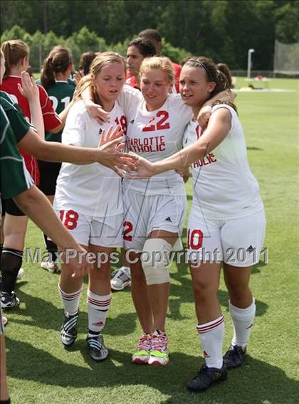 Thumbnail 1 in Charlotte Catholic vs Cardinal Gibbons (NCHSAA 3A Final) photogallery.