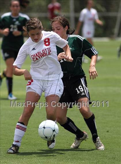 Thumbnail 3 in Charlotte Catholic vs Cardinal Gibbons (NCHSAA 3A Final) photogallery.