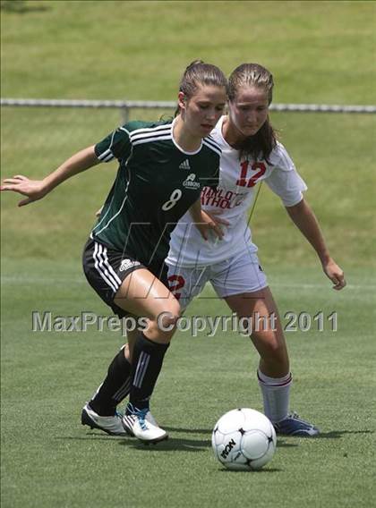 Thumbnail 2 in Charlotte Catholic vs Cardinal Gibbons (NCHSAA 3A Final) photogallery.