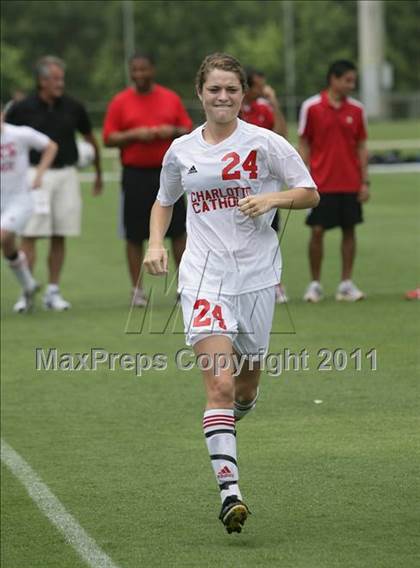 Thumbnail 2 in Charlotte Catholic vs Cardinal Gibbons (NCHSAA 3A Final) photogallery.