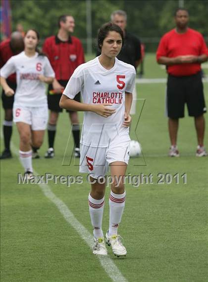 Thumbnail 3 in Charlotte Catholic vs Cardinal Gibbons (NCHSAA 3A Final) photogallery.