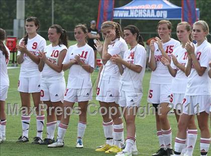 Thumbnail 2 in Charlotte Catholic vs Cardinal Gibbons (NCHSAA 3A Final) photogallery.