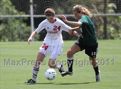 Thumbnail 1 in Charlotte Catholic vs Cardinal Gibbons (NCHSAA 3A Final) photogallery.