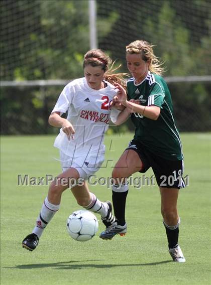 Thumbnail 3 in Charlotte Catholic vs Cardinal Gibbons (NCHSAA 3A Final) photogallery.
