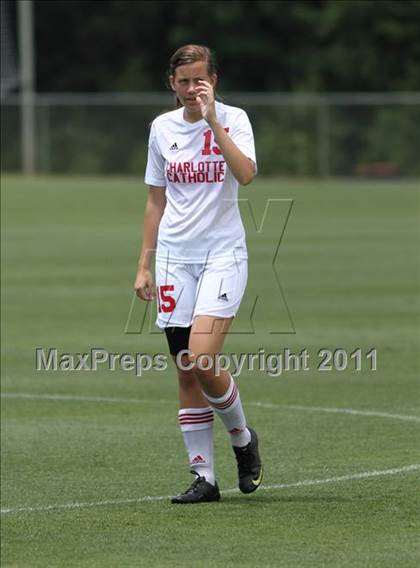 Thumbnail 3 in Charlotte Catholic vs Cardinal Gibbons (NCHSAA 3A Final) photogallery.