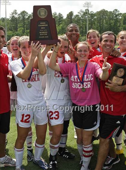 Thumbnail 1 in Charlotte Catholic vs Cardinal Gibbons (NCHSAA 3A Final) photogallery.