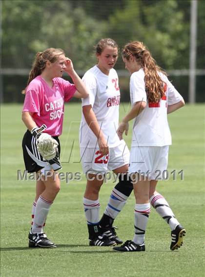 Thumbnail 3 in Charlotte Catholic vs Cardinal Gibbons (NCHSAA 3A Final) photogallery.